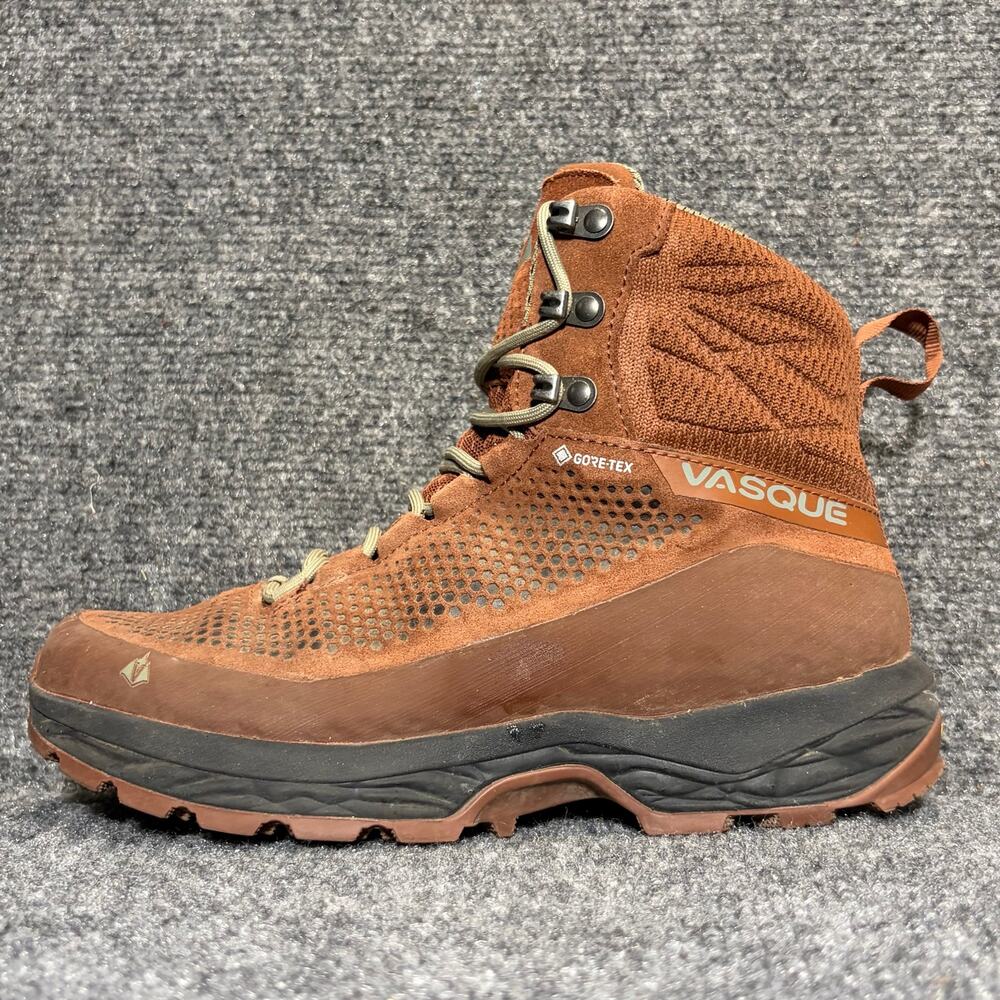 Vasque Torre AT Wide Hiking Boot Brown Suede GoreTex Waterproof Womens 8 Vibram